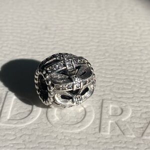 Authentic Pandora Shimmering Sentiment Charm RETIRED RARE VINTAGE